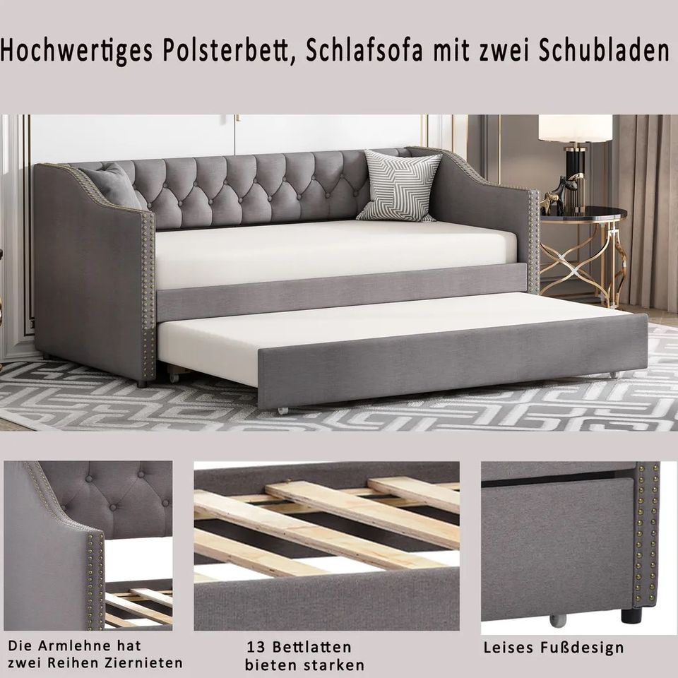 Sofabett 90x200  Neu Bett Ausziehbar Polsterbett Schlafsofa in Hamburg