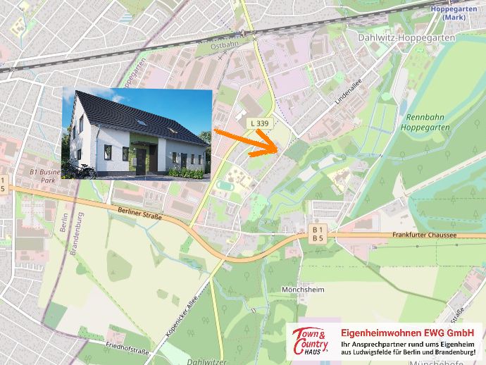 Neubau von 2 Doppelhaushälften in Hoppegarten in Hoppegarten