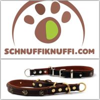 Zugstopp Hundehalsband MAUL Wilde Liebe braun-cognac/gold Hessen - Calden Vorschau