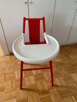 Ikea Hochstuhl Kinderhochstuhl Blames rot mit Tablett Holzstuhl Düsseldorf - Pempelfort Vorschau