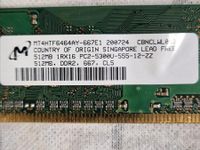 MT 512 MB Ram PC DDR2 Speicher Rheinland-Pfalz - Flammersfeld Vorschau