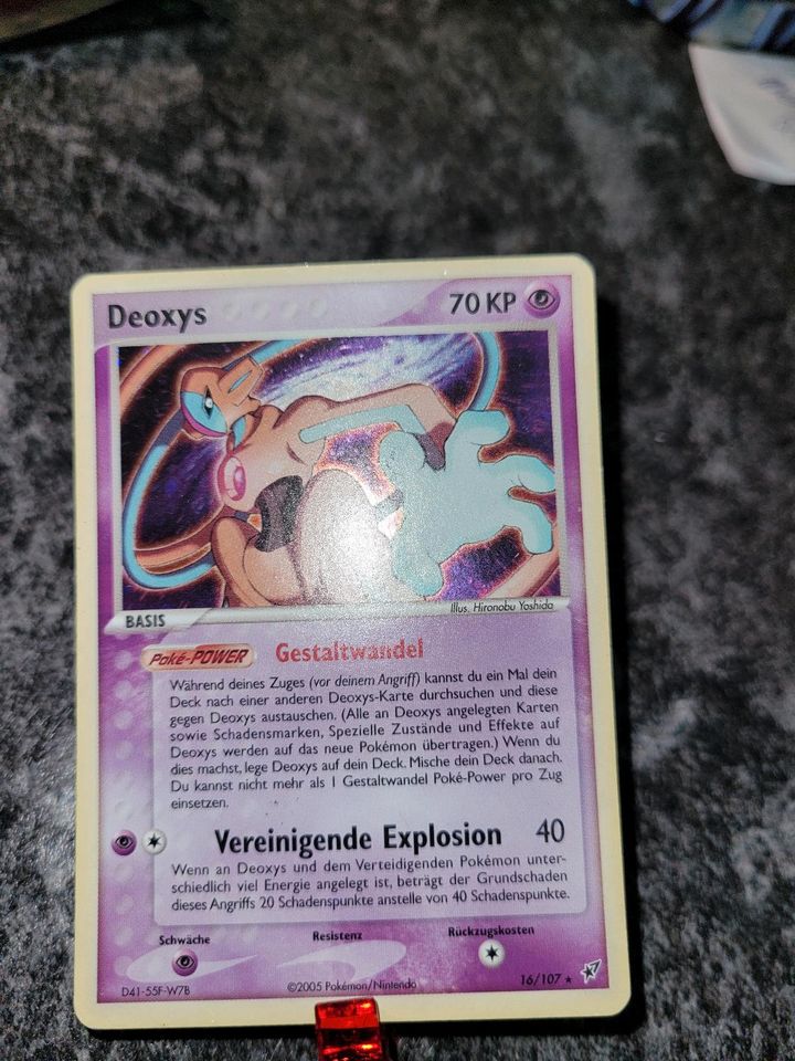 Pokemon Karte  Deoxy   16/107 Top in Espenau