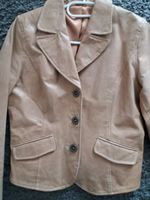 Lederjacke, Gr. 38, hellbraun, Blazer, sehr schick, 100 % Leder Sachsen - Bautzen Vorschau