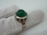 alter 925 Silber Ring mit gr. grünen Stein Jade , Grünachat ? Niedersachsen - Eystrup Vorschau