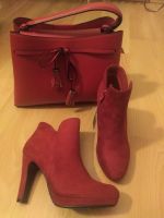 Sexy 2er Set Stiefel Stiefeletten Gr.37 + Handtasche in Rot Baden-Württemberg - Villingen-Schwenningen Vorschau