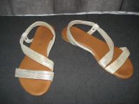 Gr. 38 Damen - Sandalen Vero Cuoio grau-silber Leder Berlin - Mitte Vorschau