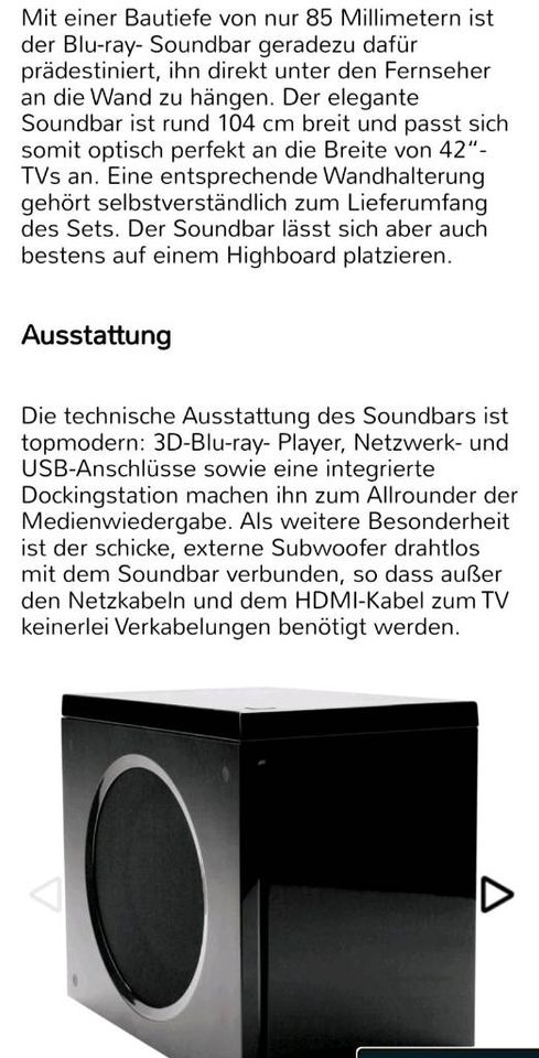 Heimkinosystem Panasonic SC-BFT 800 Blu ray in Langenhagen