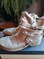 Goldene Leder Stiefeletten der Marke A. S. 98 Bayern - Baudenbach Vorschau