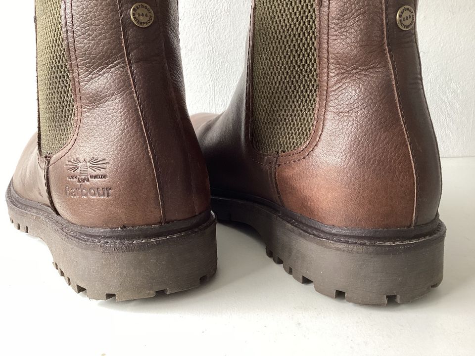 Barbour Stiefel Stiefeletten Boots Leder braun / Gr. US 6 / 40 in Stuttgart