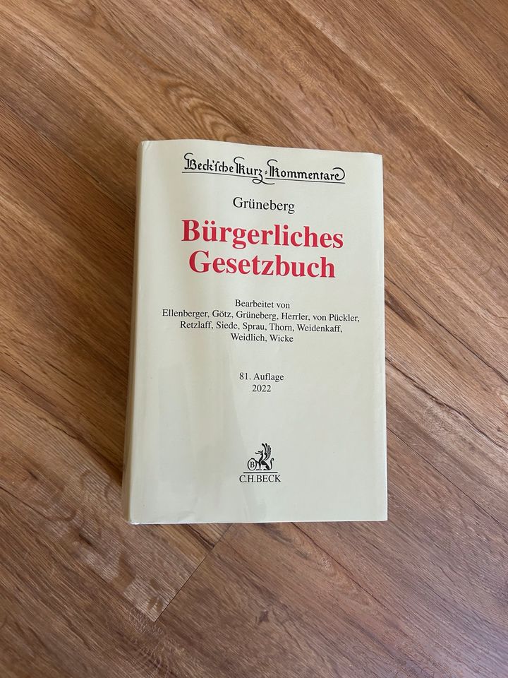 Grüneberg Kommentar 81. Auflage in Chemnitz