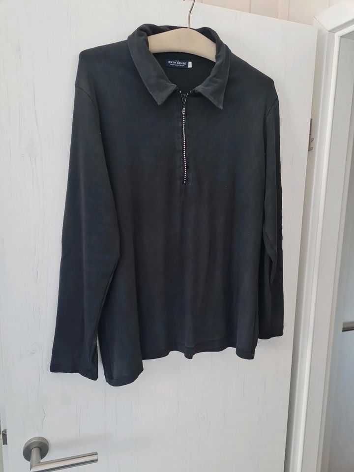 Langarmshirt mit Steinchen in Brühl