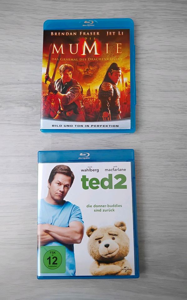 Blu-ray Filme Ted 2 und die Mumie wie neu in Augsburg