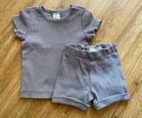 H&M, Set Shirt mit Radler, mauve Stuttgart - Vaihingen Vorschau