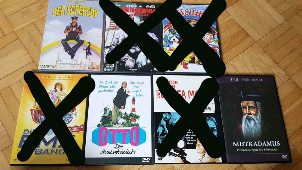 DVDs Klassiker u.a. Der Supercop, Nostradamus, Otto in Helmstadt