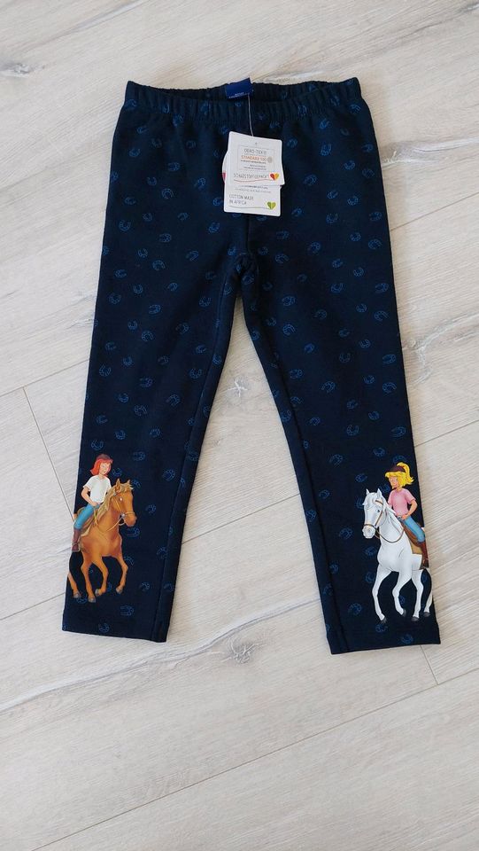 °NEU° bibi & Tina Leggings in Dunkelblau Gr. 98 *etwas angeraut* in Bernburg (Saale)