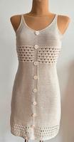 Kleid Strandkleid Creme lochmuster s m 36 38 minikleid Baden-Württemberg - Pforzheim Vorschau