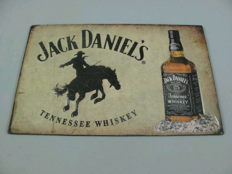 Wandschild(Gestanzt) Blech "Jack Daniels" 40x25cm in Greetsiel