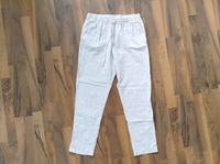 H&M M Leinenhose Creme / Hellbeige Stoffhose leichte Sommerhose Brandenburg - Teltow Vorschau