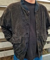 vintage wildleder blouson × gr. M × 80s 90s × oversized unisex Nordrhein-Westfalen - Paderborn Vorschau