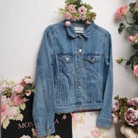 ❤ Mango Denim ❤ Lässig coole Jeansjacke Used-look sportlich Basic Hessen - Solms Vorschau