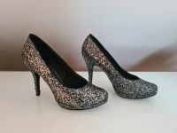 Graceland High-Heels 40Glitzer schwarz silber 11 cm Bayern - Geisenhausen Vorschau