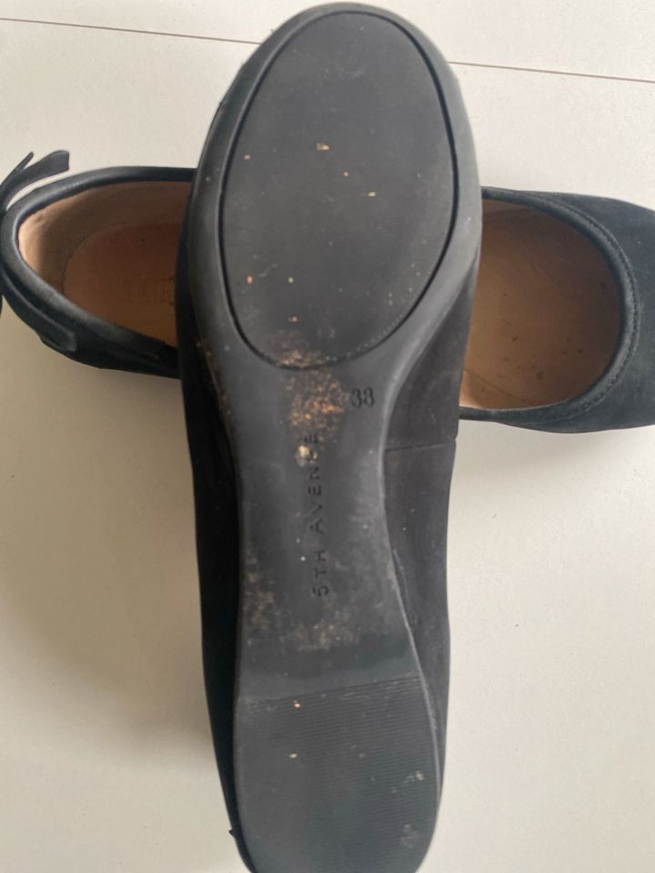 5th Avenue soft Ballerinas schwarz Gr. 38 Wildleder in Wilhelmshaven