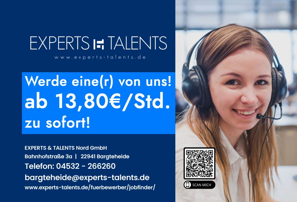 ✌️☎️ Kundenbetreuer (m/w/d) ☎️✌️ab SOFORT gesucht in Bredstedt