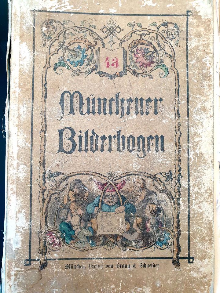 RARITÄT Antikes Buch um 1900 Münchener Bilderbogen H. Leutemann in Stockdorf