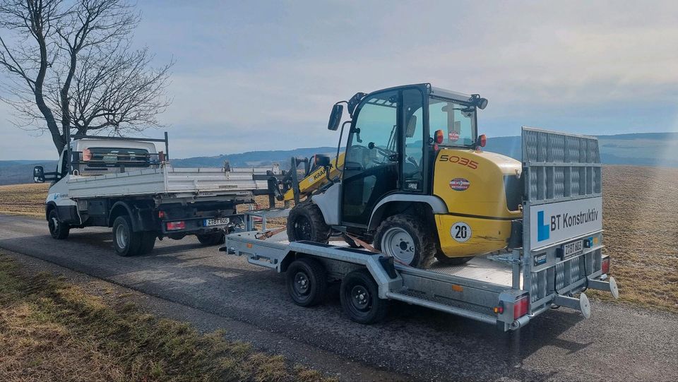 Baumaschinentransport Fahrzeugtransport in Hartenstein