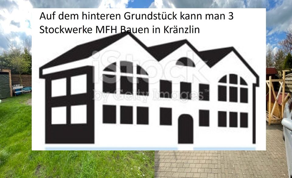 NOTVERKAUR! – Mehrfamilienhaus (Saniert) mit Grundstück für neu Bau ca. 491 m² (BGF) nahe Neuruppin. 16818 Kränzlin DG10310A in Kränzlin