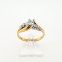 Schöner Brillant 0,47ct Ring 750/18kt Gelbgold Weißgold Gr.54 Schleswig-Holstein - Flensburg Vorschau