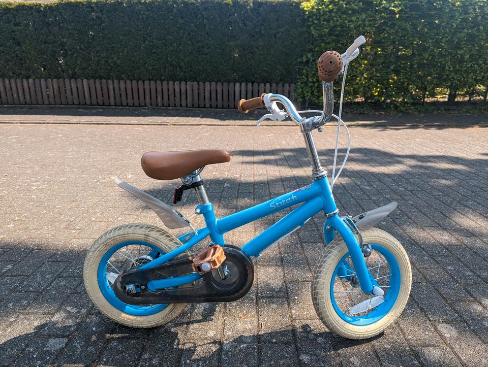 Kinderfahrrad Stitch 12 Zoll Saphirblau in Lüdinghausen