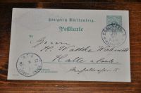 Postkarte Autograph 1898 Conditorei Konditor Bayer in Esslingen Thüringen - Gera Vorschau