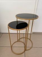 Tischset Couchtisch Beistelltisch gold schwarz Glas modern Design Bielefeld - Schildesche Vorschau