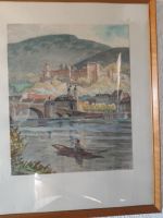 Originalaquarelle, signiert a.otto 1957, Heidelberg Rheinland-Pfalz - Mainz Vorschau