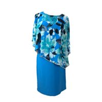 FRANK LYMAN 238133 Festliche Damenmode blau Cape Strass Stretch Niedersachsen - Burgdorf Vorschau