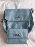Kipling Handtasche mit passendem Portemonnaie neu in hellblau Hessen - Edertal Vorschau