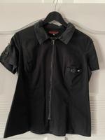 Aderlass Bluse Spikes Gr. XXL schwarz Oberteil Shirt EBM Gothic Niedersachsen - Hagen am Teutoburger Wald Vorschau