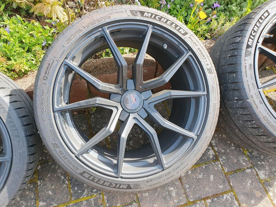 Corvette C8,  19"/20" Schmidt Drago Komplettradsatz in Ulmen