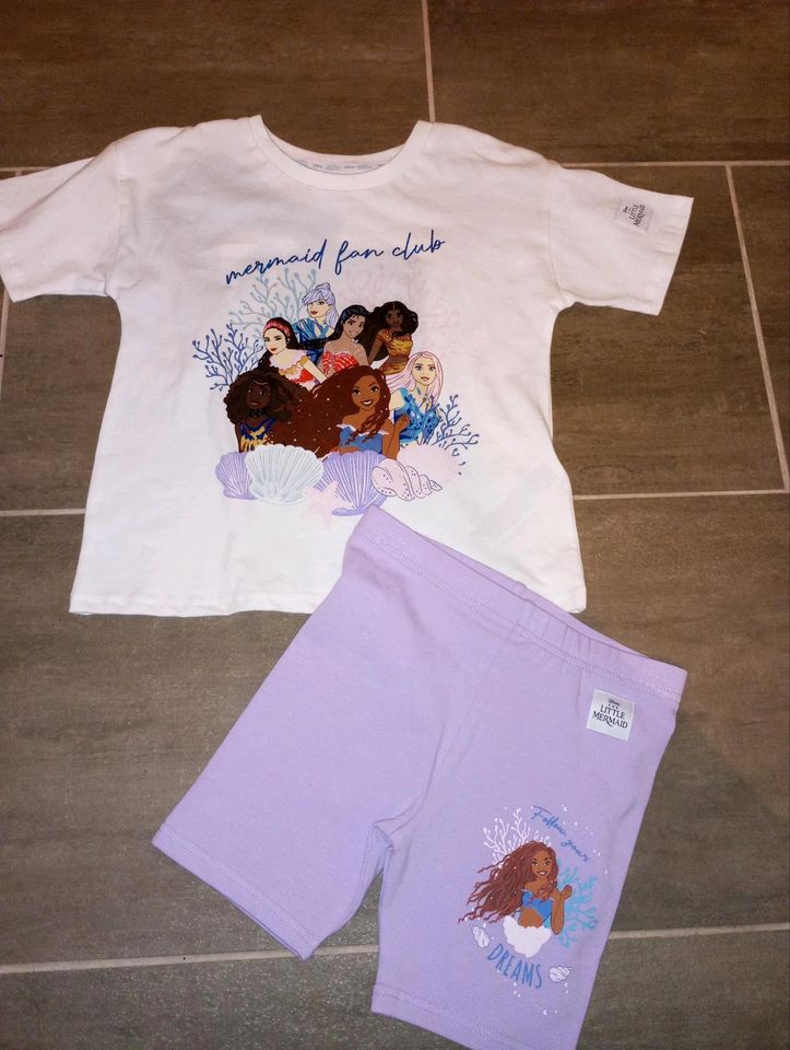 Disney Princess Arielle Set Gr. 110/116 T-Shirt Hose Ariel in Wasserleben