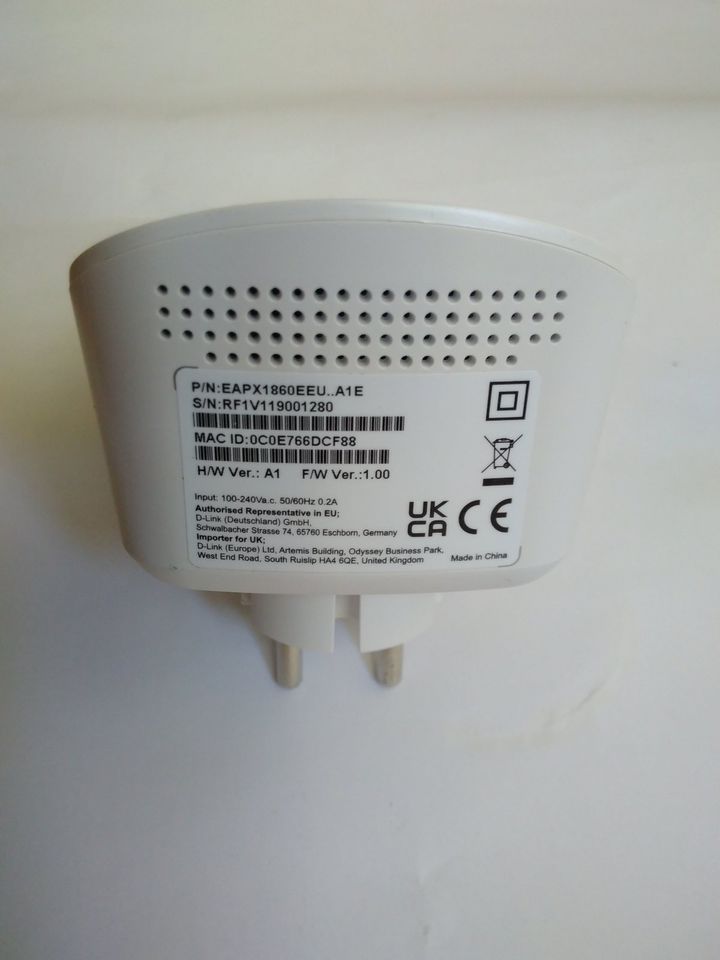 D-Link DAP-X1860 AX1800 Mesh Wi-Fi 6 Range Extender in Berlin