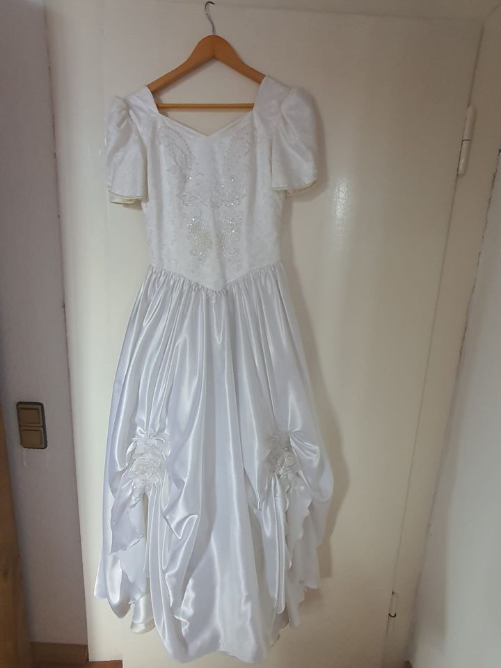 Brautkleid kurze Ärmel Vintage Brautmoden van der Koelen Gr. 36 in Mönchengladbach