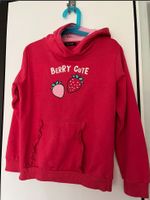 Blue Seven Kapuzen Pullover pink Erdbeere Größe 128 Hessen - Kirchhain Vorschau