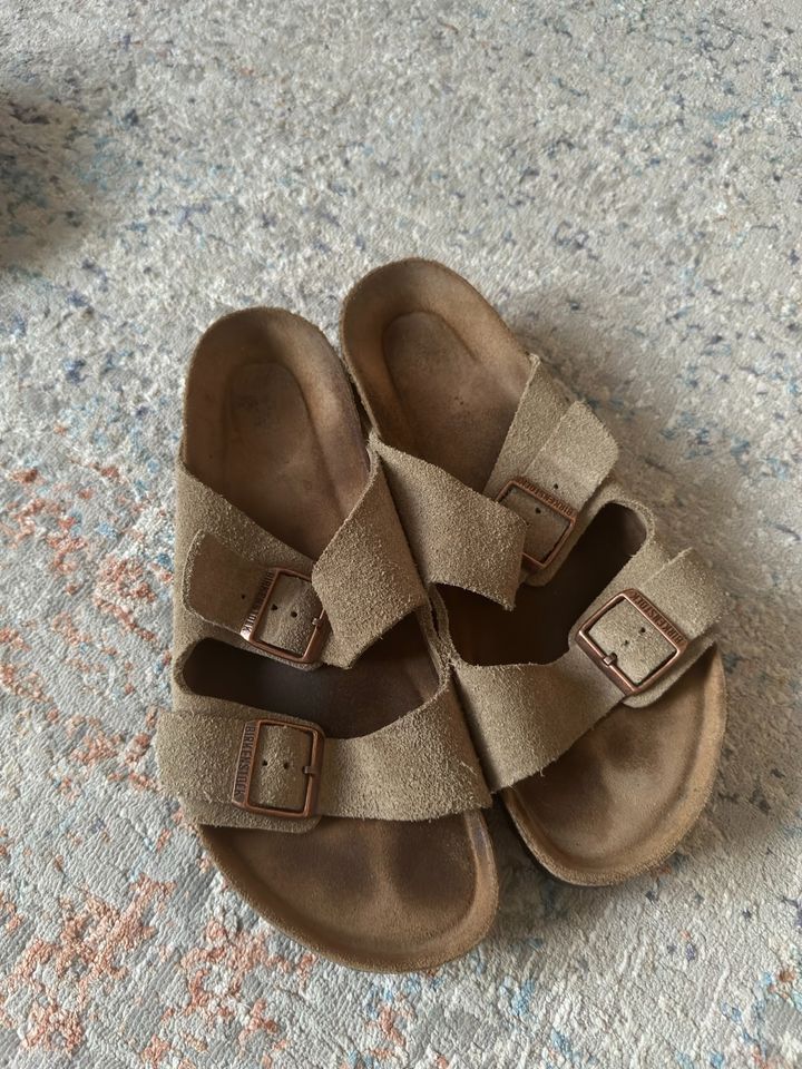 Birkenstock Arizona Velours Echtleder Taupe normale Weite in Berlin