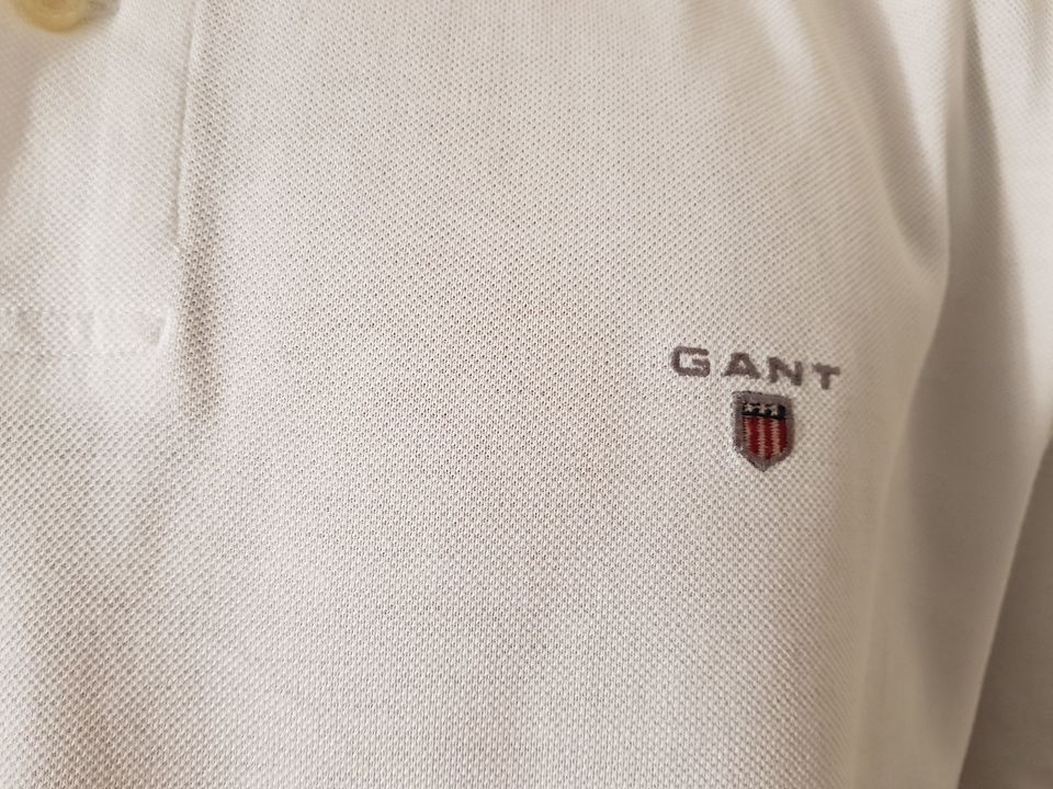 =GANT= Elegantes Herren Poloshirt Kurzarm Gr. 2XL Weiß in Neuss