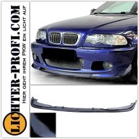 Front Spoiler Lippe Schwarz Glanz für BMW E46 Coupe Cabrio Hessen - Calden Vorschau