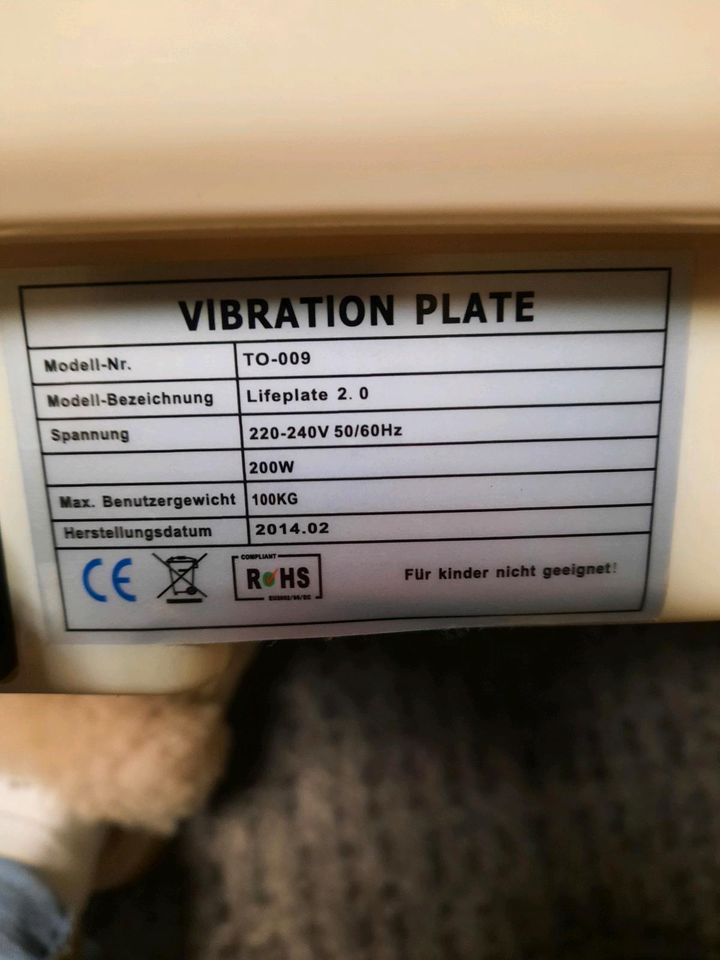 Vibrationsplatte Life Plate 2.0 in Ramstein-Miesenbach