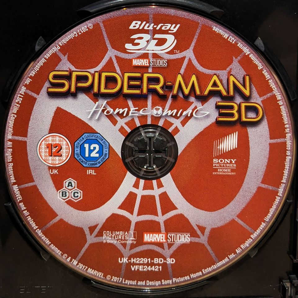 Spider-Man Homecoming 2017 3D Blu-ray Tom Holland in Vechta