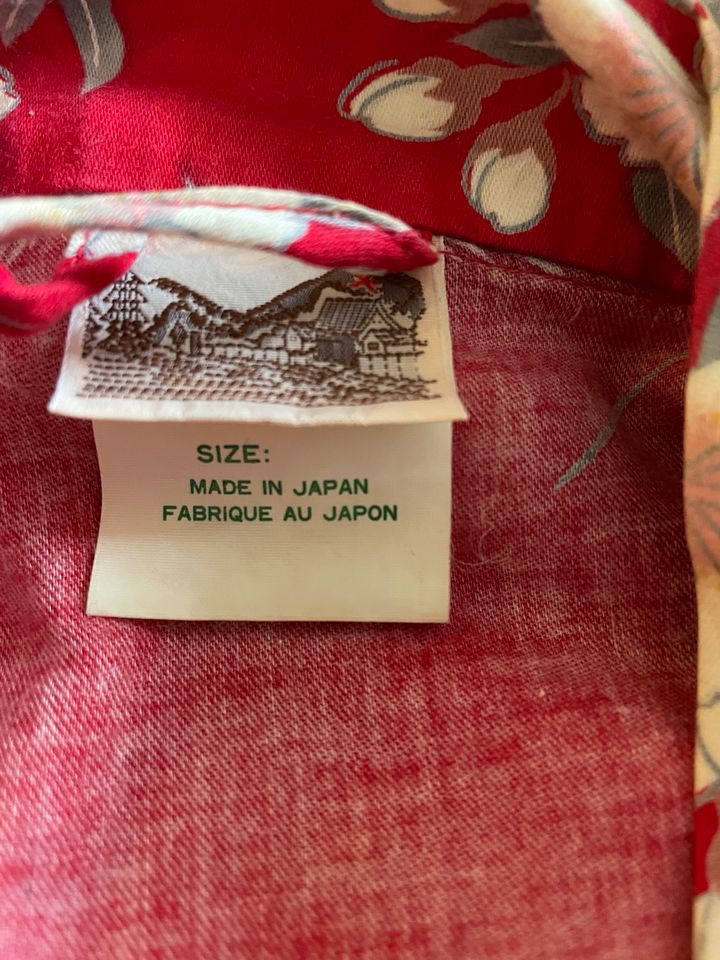 Liebhaberstück Vintage 70iger Kimono rot 100%BW in Gosen-Neu Zittau