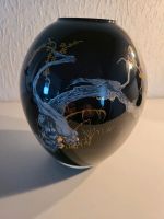 Bauchige Vase aus schwarzem Kristall-Glas Nordrhein-Westfalen - Enger Vorschau